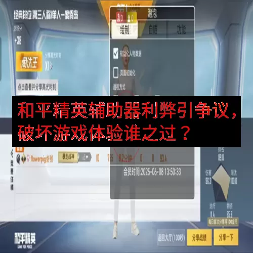 和平精英辅助器利弊引争议，破坏游戏体验谁之过？